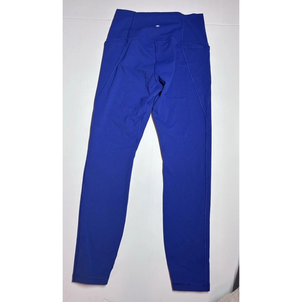 Crz yoga Leggings Sz xs royal Blue Ankle Pilates pockets athletic - Picture 8 of 13